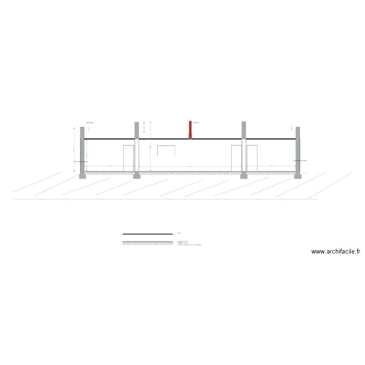 coupe 2. Plan de 0 pièce et 0 m2