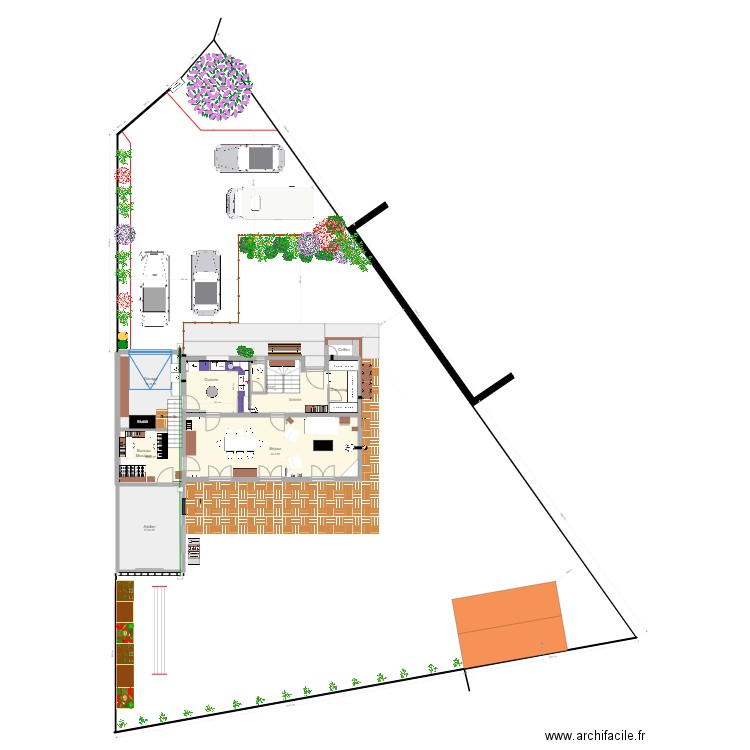 Maison Houppeville Etude 11. Plan de 0 pièce et 0 m2