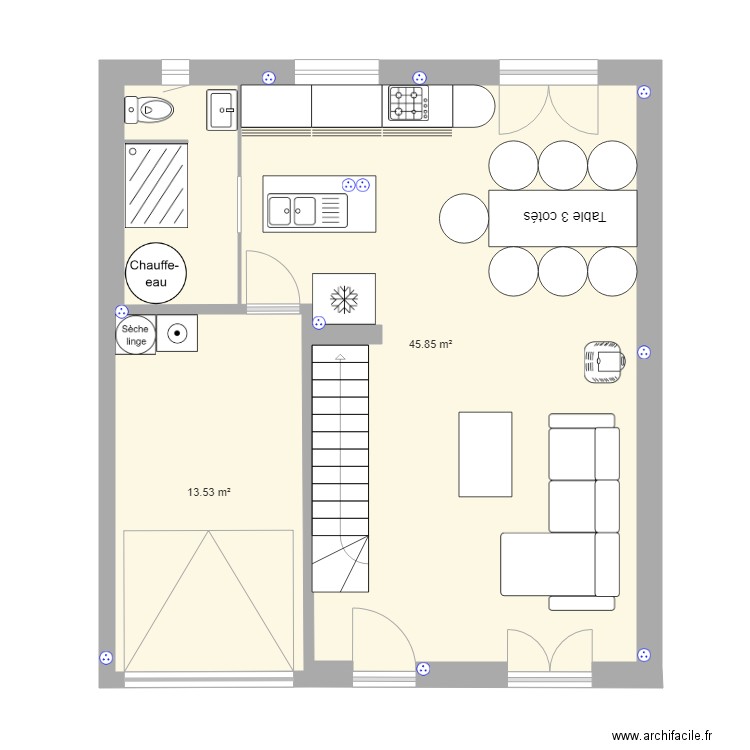 Maison simple. Plan de 0 pièce et 0 m2