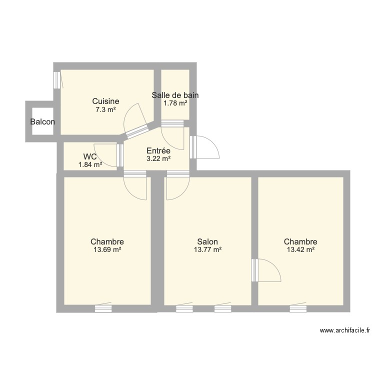 Appartement cartault. Plan de 0 pièce et 0 m2