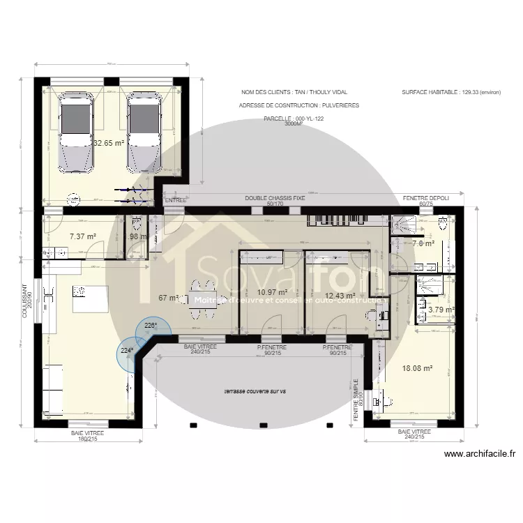 PLAN THOULY VIDAL. Plan de 