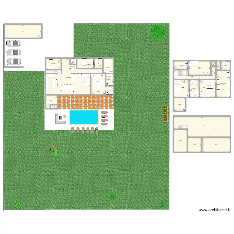Maison &agrave; construire. Plan de 28  et 559 m²