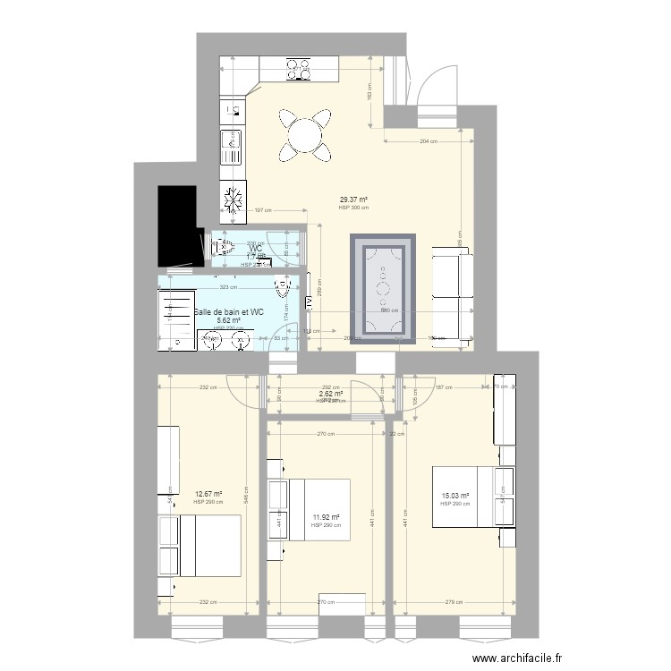 AMENAGEMENT  harsfa 45. Plan de 0 pièce et 0 m2