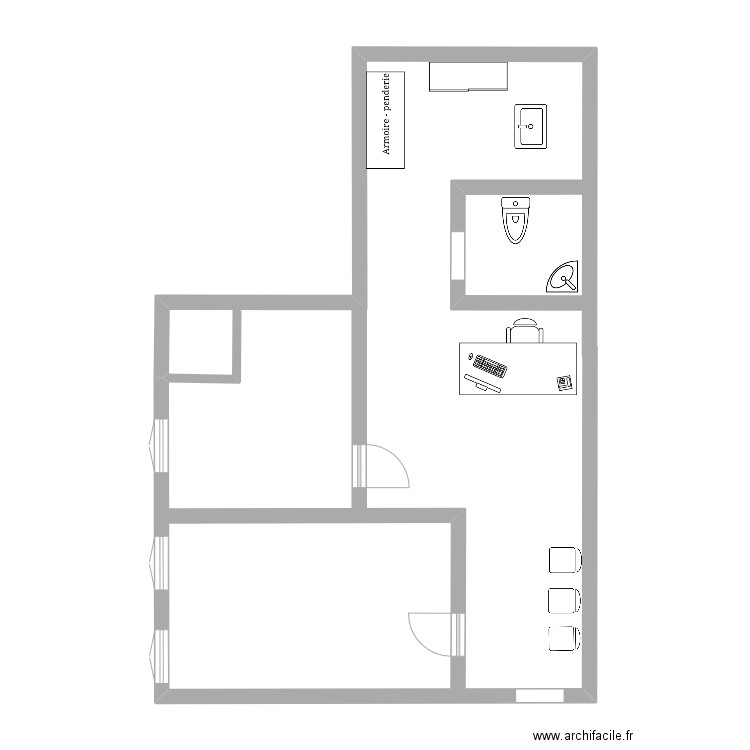 institut. Plan de 0 pièce et 0 m2