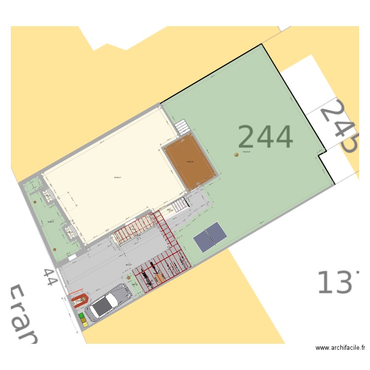 Extérieur Franklin 2.1. Plan de 12 pièces et 379 m2