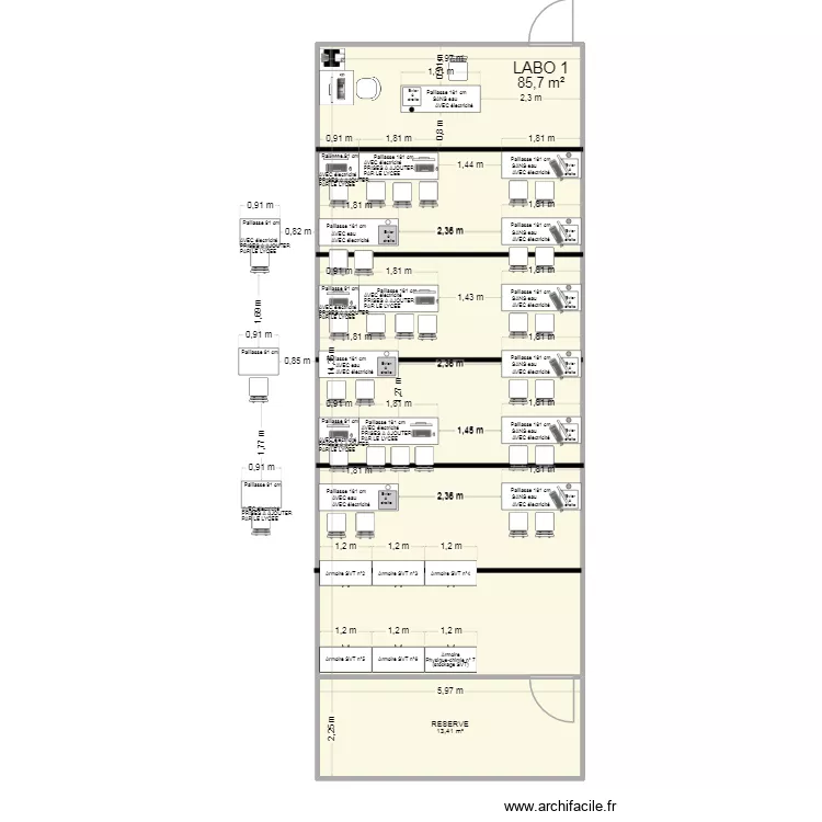 Labo 1 (TP) Vdef5. Plan de 2 et 99 m² Labo 1 (TP) Vdef5. Plan de 2 et 99 m²