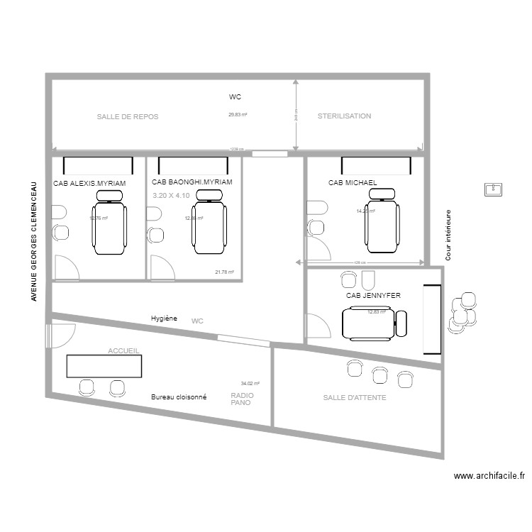 NPMAIRIE V8 mic. Plan de 7 pièces et 138 m2