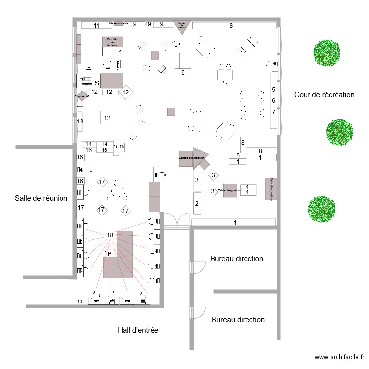Plan CDI pour livret. Plan de 0 pièce et 0 m2