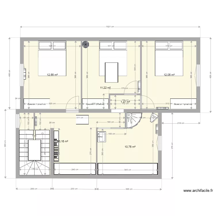 LEROUX LA BAULE R1 OPTION 2. Plan de 