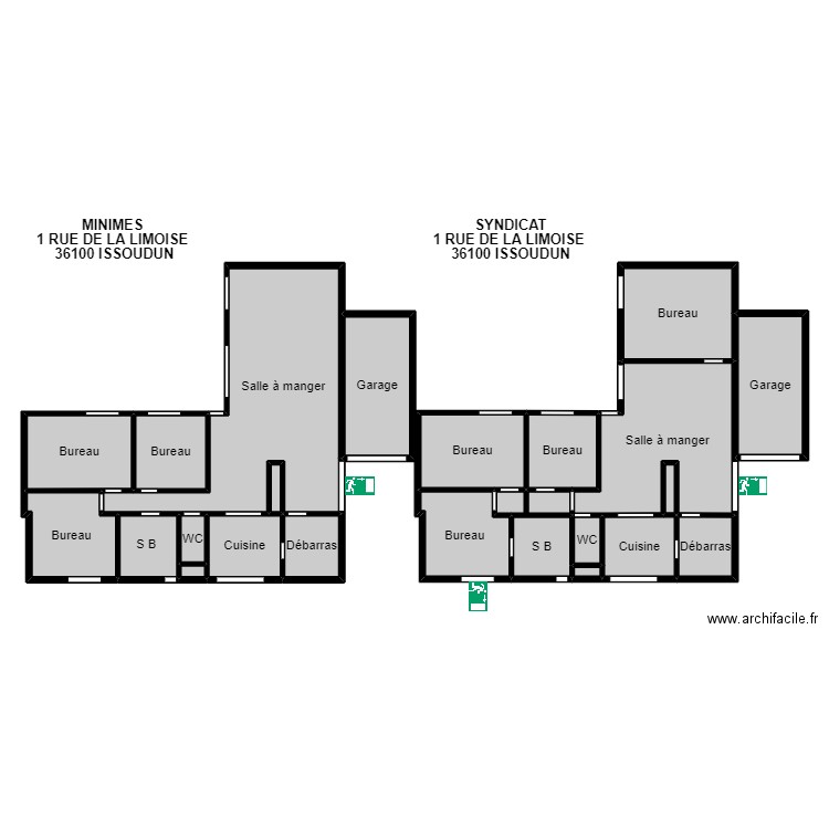 PROJET MINIMES 1. Plan de 24 pièces et 253 m2