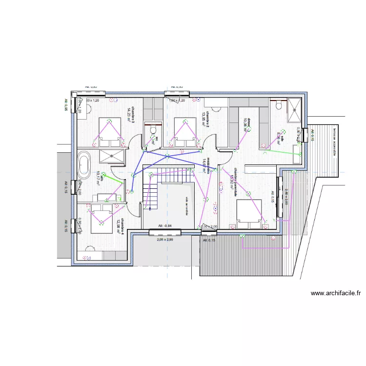 REGAIA-PLAN ELECTRIQUE R+1. Plan de 