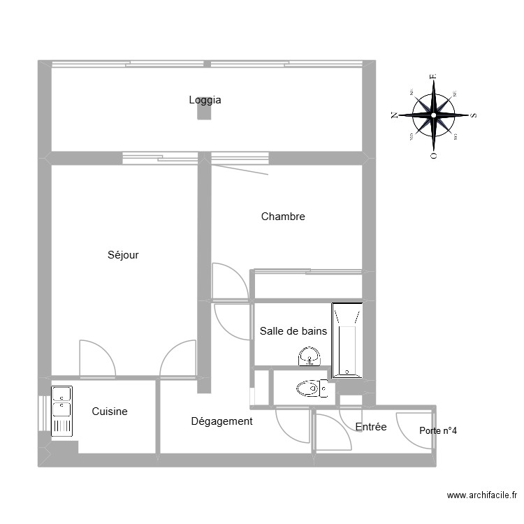 LOGE CENTRAL PARK. Plan de 12 pièces et 56 m2
