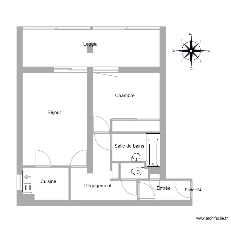 LOGE CENTRAL PARK. Plan de 