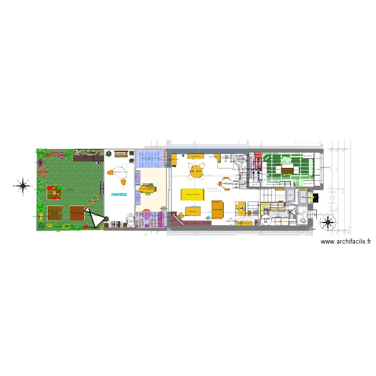 Rdc Coteau . Plan de 0 pièce et 0 m2