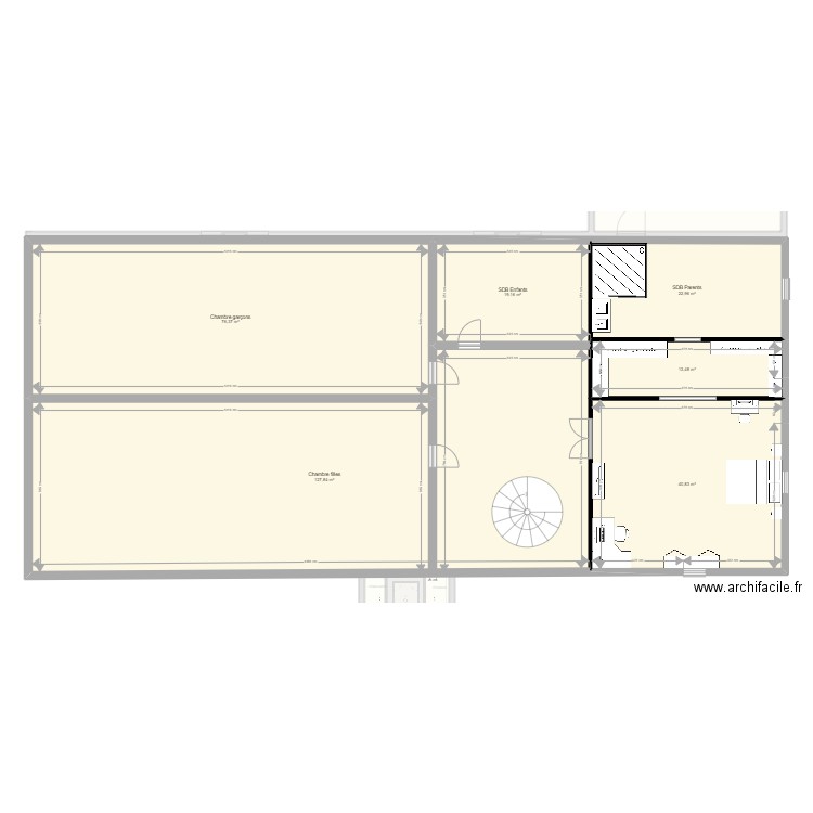 Champs Georges 3. Plan de 18 pièces et 859 m2