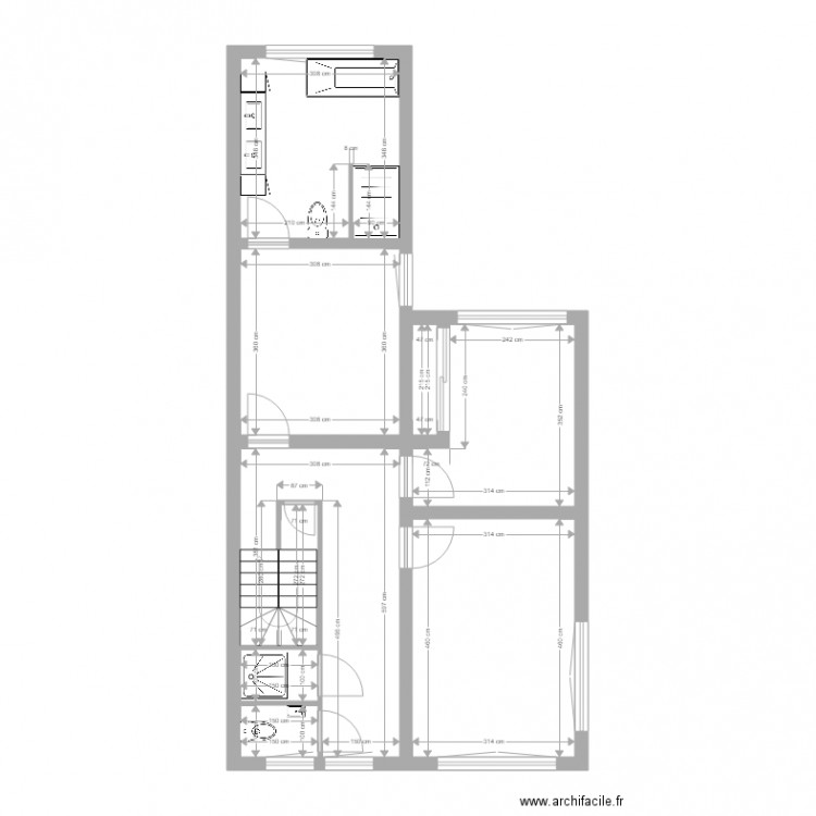 etage. Plan de 0 pièce et 0 m2