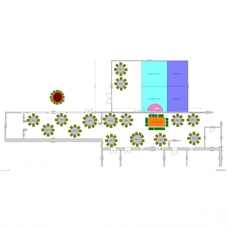 Salle 127-V1. Plan de 0 pièce et 0 m2