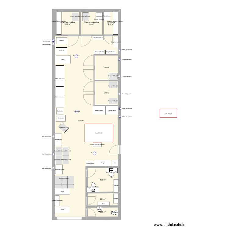Dorian 120m2 - Montreuil 8. Plan de 0 pièce et 0 m2