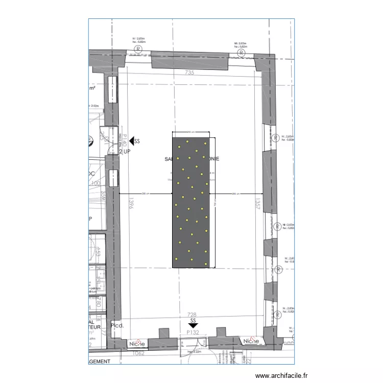 Salle de cérémonie Lisa Paunovitch. Plan de Salle de cérémonie Lisa Paunovitch. Plan de