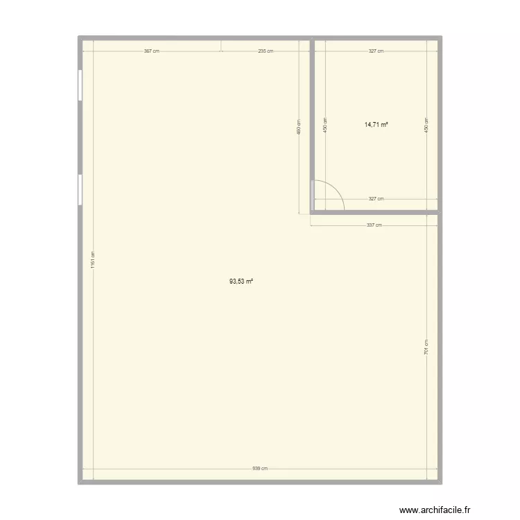 PLAN BUREAUX SERVON. Plan de 