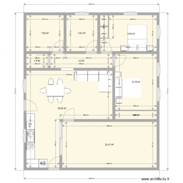 m23. Plan de 0 pièce et 0 m2