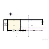 VUE EN PLAN dépendance avec abri tracteur