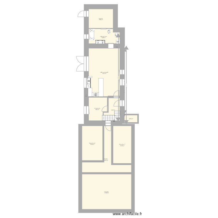 Rdch  Projectif 4 Petit Aulnay. Plan de 0 pièce et 0 m2