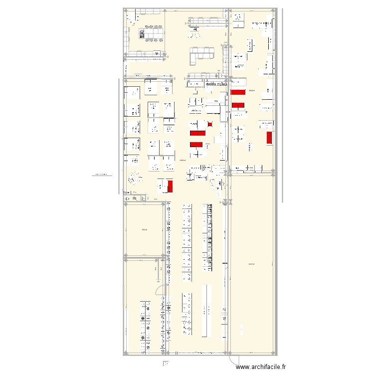  magasin MODIF ILOT. Plan de 0 pièce et 0 m2