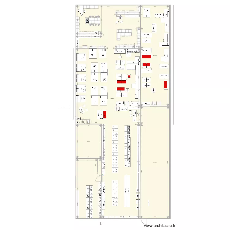  magasin MODIF ILOT. Plan de 