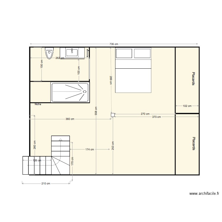 aménagement combles 2. Plan de 0 pièce et 0 m2