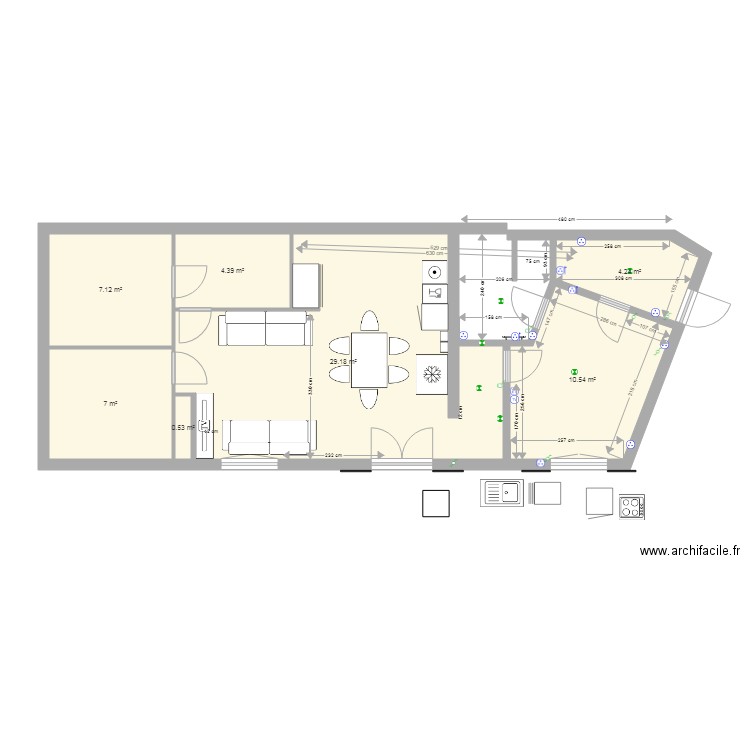 lacanau plan elec trique RDC. Plan de 0 pièce et 0 m2