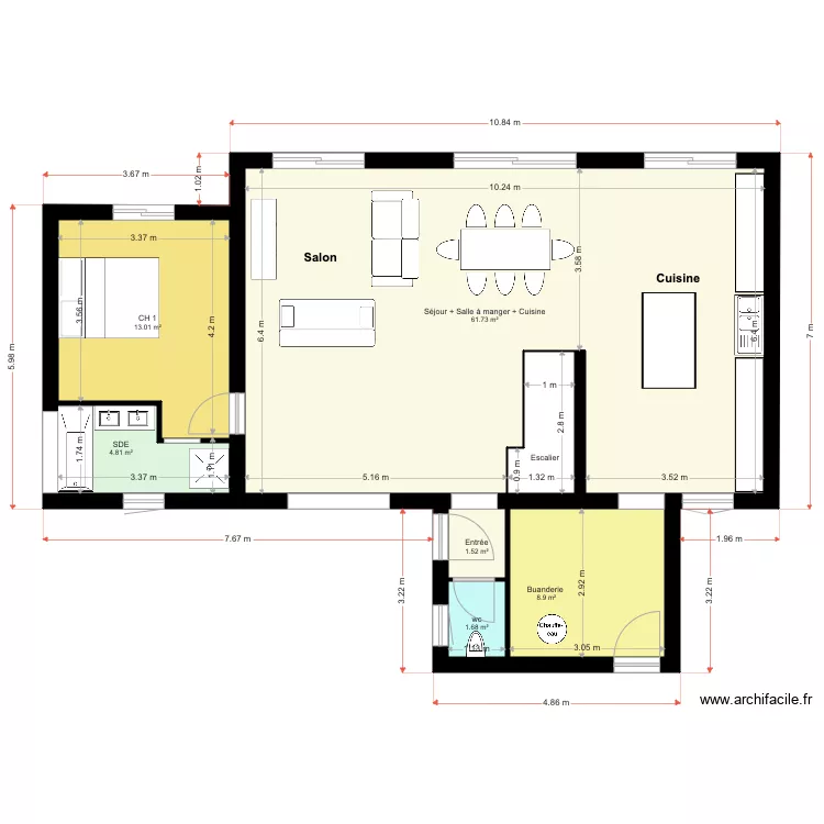 maison avril. Plan de 
