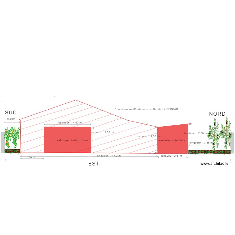 maison Bérengère coupe. Plan de 0 pièce et 0 m2