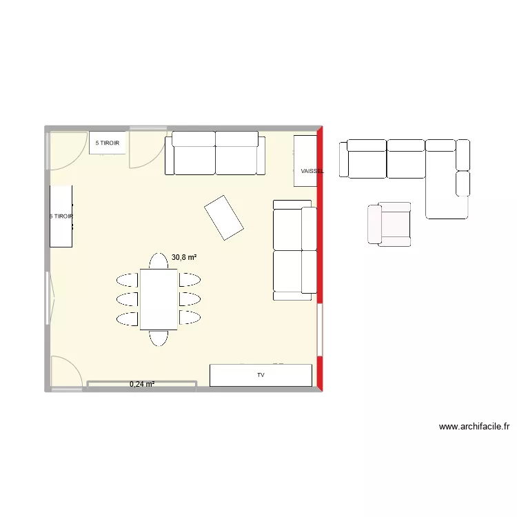 SALON 2. Plan de 