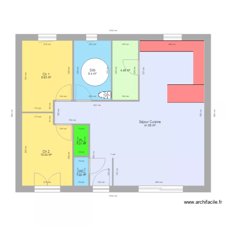 LOUCHET PP. Plan de 