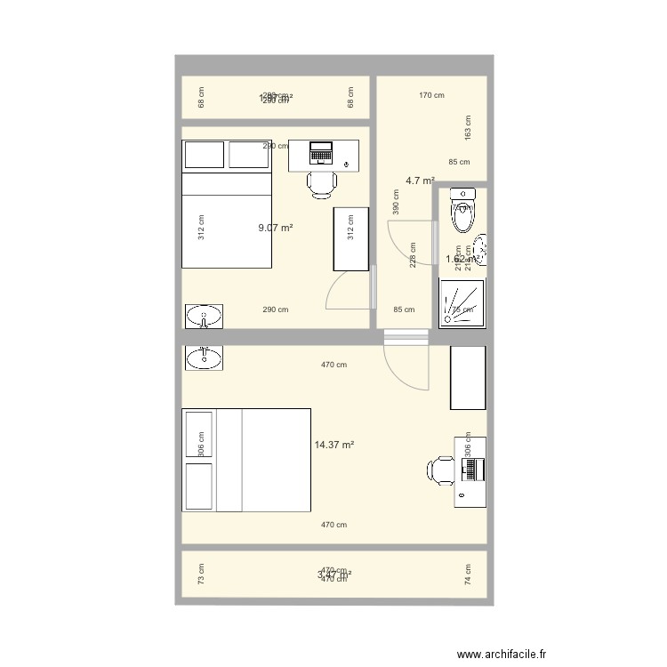 Fort v06 apparts. Plan de 0 pièce et 0 m2