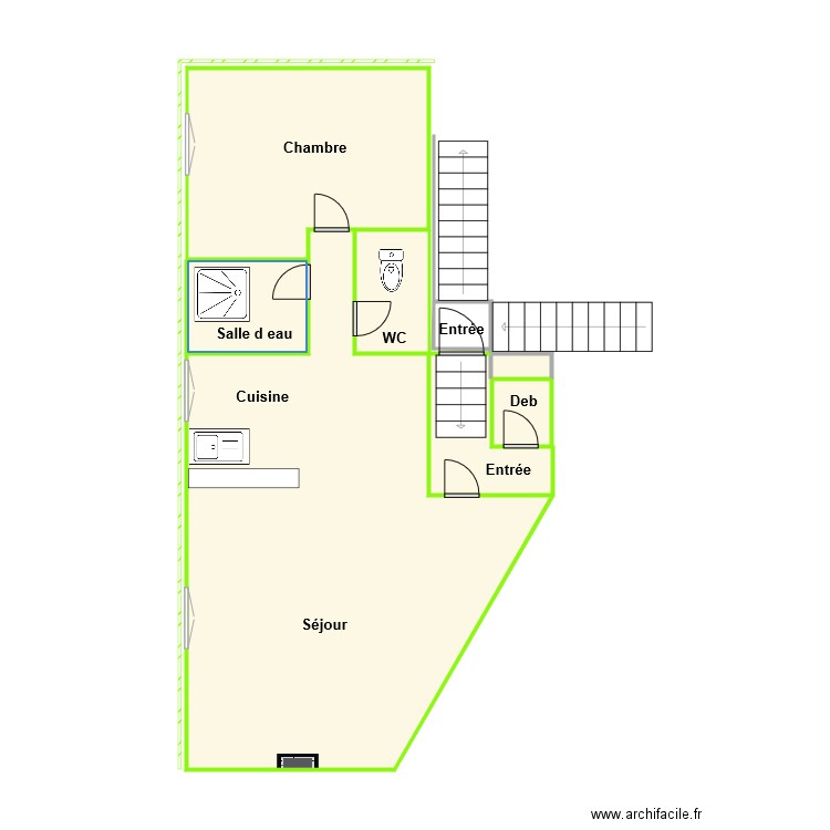 3 EME APPART SCI LE LAS LOT 4 . Plan de 0 pièce et 0 m2