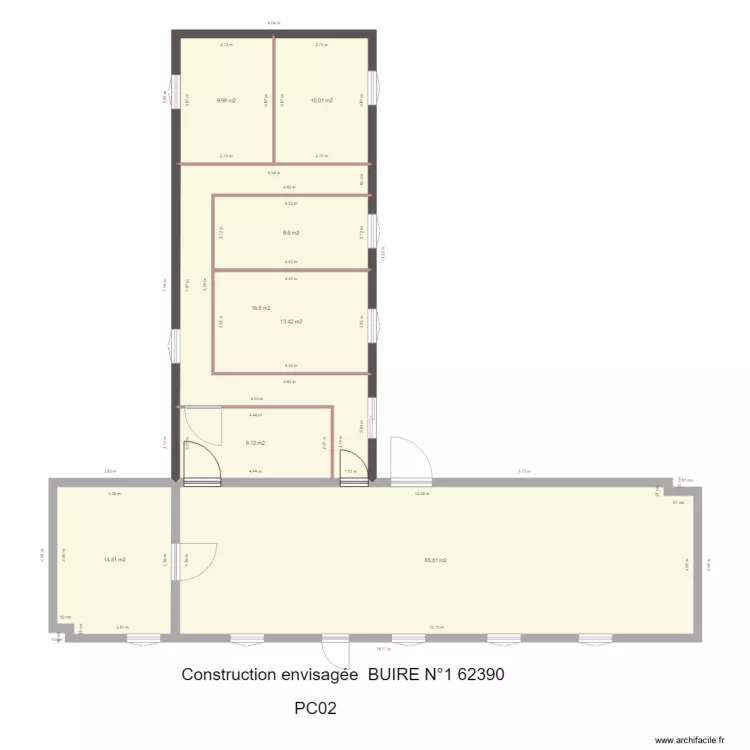 maison Priscilla INTERIEURE. Plan de 