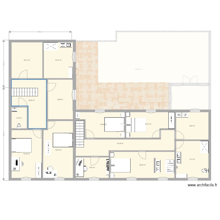 Quentin Coutiches 2eme etage essai. Plan de 0 pièce et 0 m2