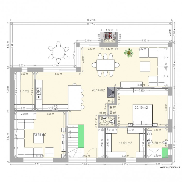 Chalvet étage definitif. Plan de 0 pièce et 0 m2