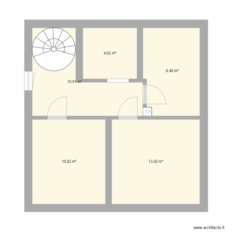 Etage Un. Plan de 0 pièce et 0 m2