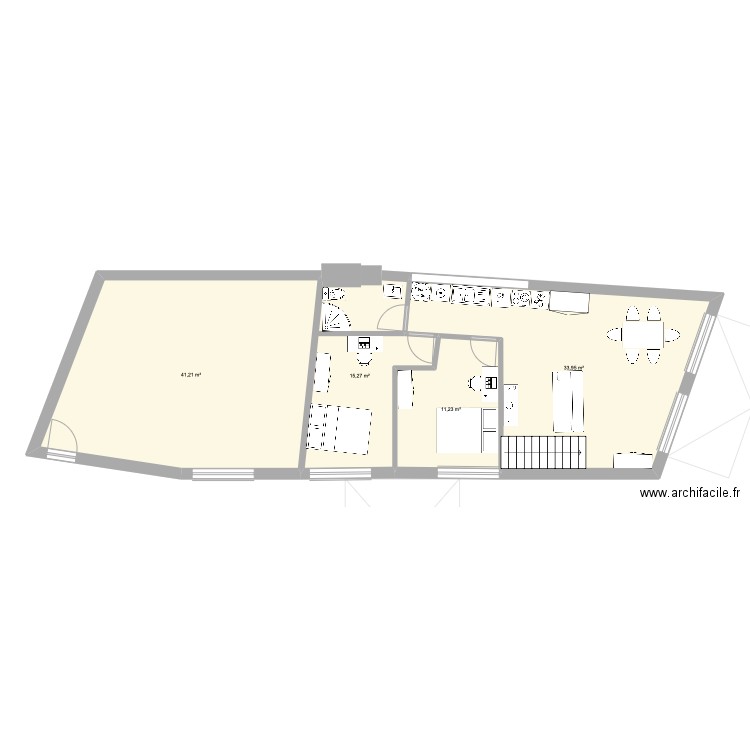 Murs Garage + étage Projet 1. Plan de 0 pièce et 0 m2
