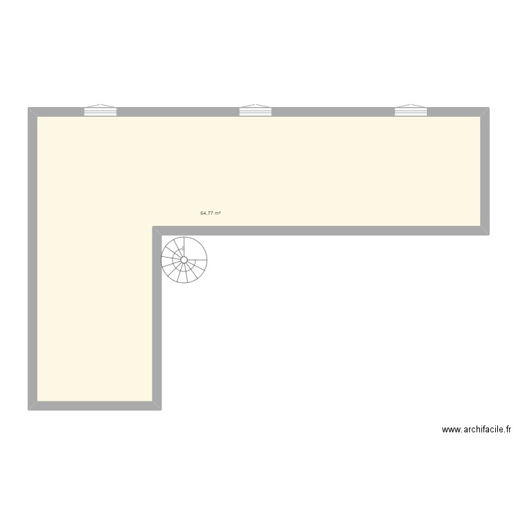 BASE PROJET . Plan de 1 pièce et 65 m2