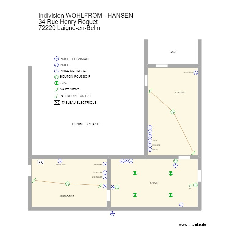 PLAN ELECTRIQUE. Plan de 0 pièce et 0 m2