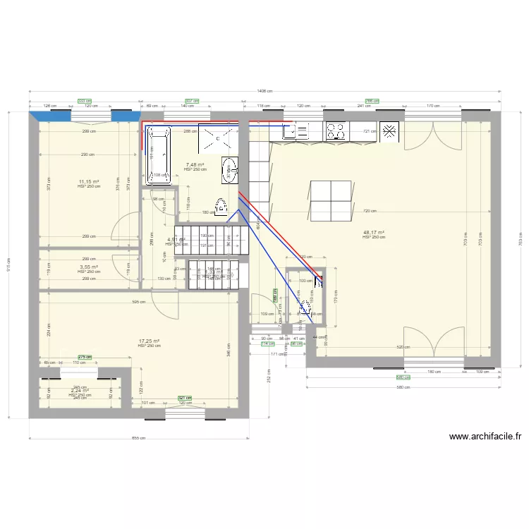 maussane 1 rdc sdbain2eau PER. Plan de 