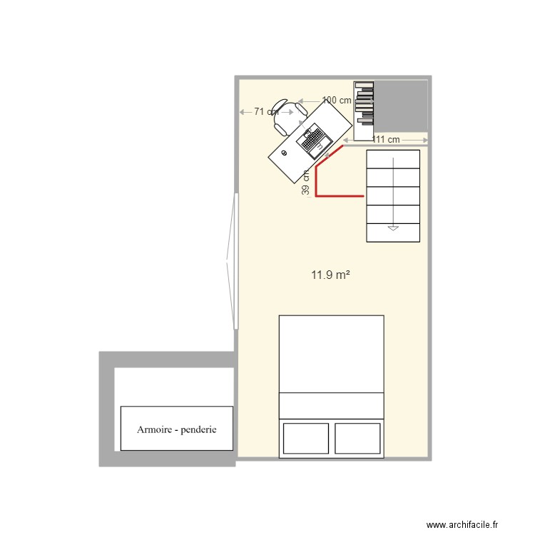 Duplex R1 projet . Plan de 0 pièce et 0 m2