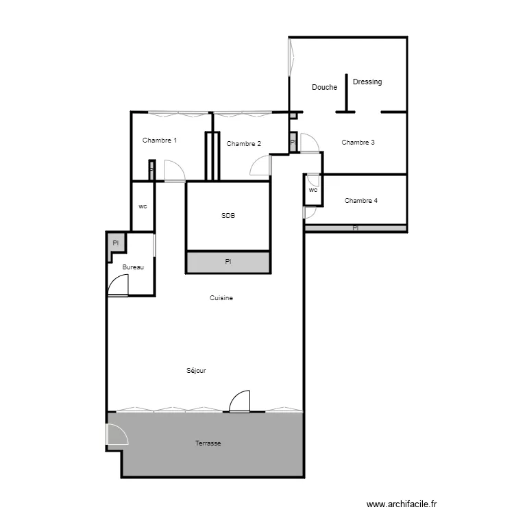 Plan Tusseau. Plan de 
