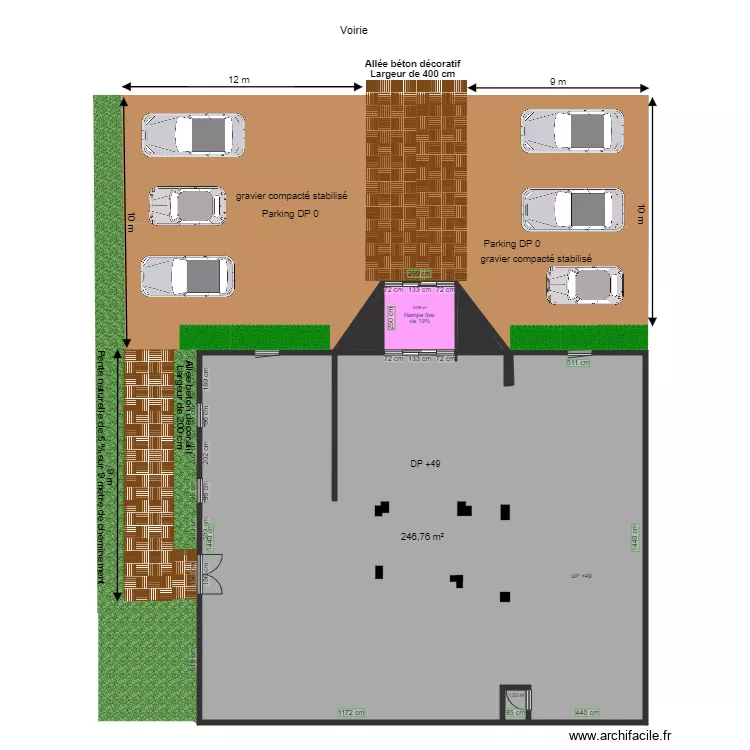 EXTERIEUR PADD AVANT TRAVAUX. Plan de EXTERIEUR PADD AVANT TRAVAUX. Plan de