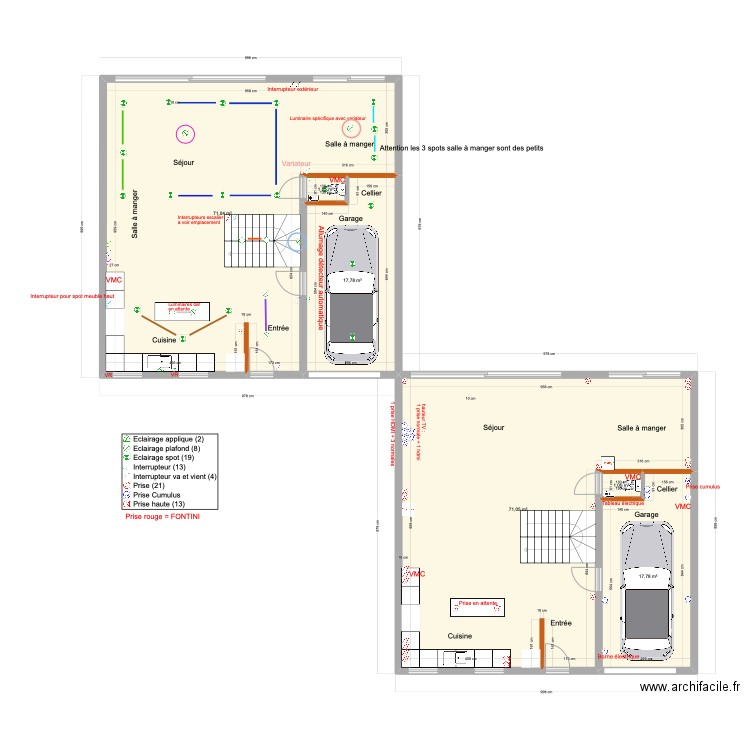 231 Av marechal de lattre de tassigny Rdc. Plan de 6 pièces et 180 m2