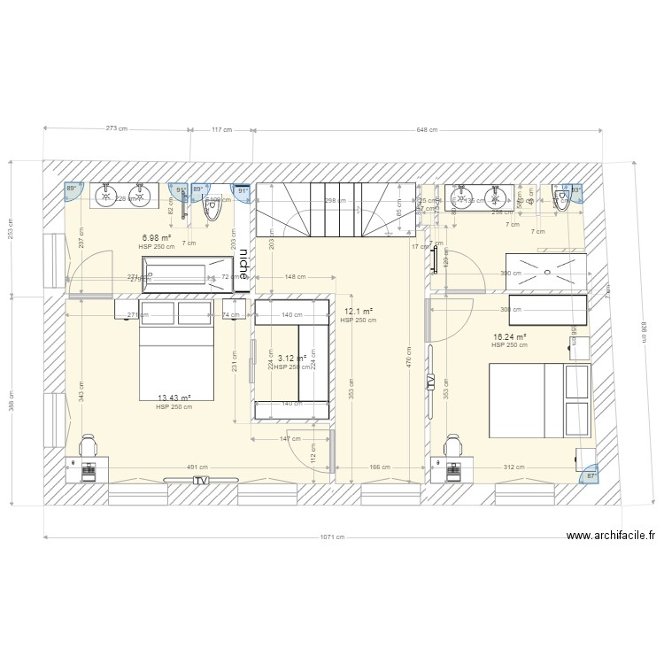 ETAGE R 1 BARRUS . Plan de 0 pièce et 0 m2